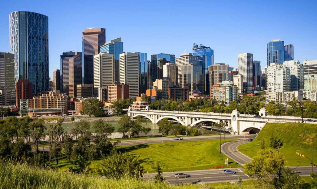 Calgary City Downtown Roads